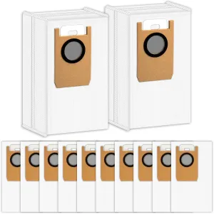 (12 Pack) Omni S1 Pro Replacement Dust Bags for Eufy Robot Vacuum Omni S1 Pro Robot Vacuum Self-Empty Station, Disposable Vacuum Bag Accessories, Canister Bags, HEPA Bag Filter Bags Parts Parts