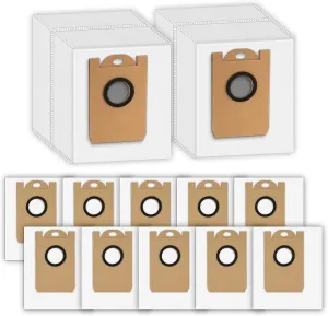 (12 Pack) T20  Replacement Dust Bags Compatible With Airrobo T20  Robotic Vacuum Cleaner, Disposable Dust Bags, Accessories Kit