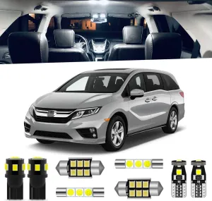15-Pieces Odyssey LED Interior Lights Kit for Honda Odyssey 2018 2019 2020 2021 2022 2023 2024 White 6000K LED Interior Lighting Package   Install Tool