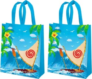 20 Pcs Cartoon Party Favor Bags,Reusable Ocean Girl Gift Non-woven Bags with Handles for Ocean Girl Party Decorations