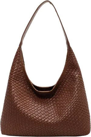 2025 Leather Tote Bag for Women Top-handle Shoulder Bag, Hobo Bags Large Capacity Soft Vegan Crossbody Handbag Underarm