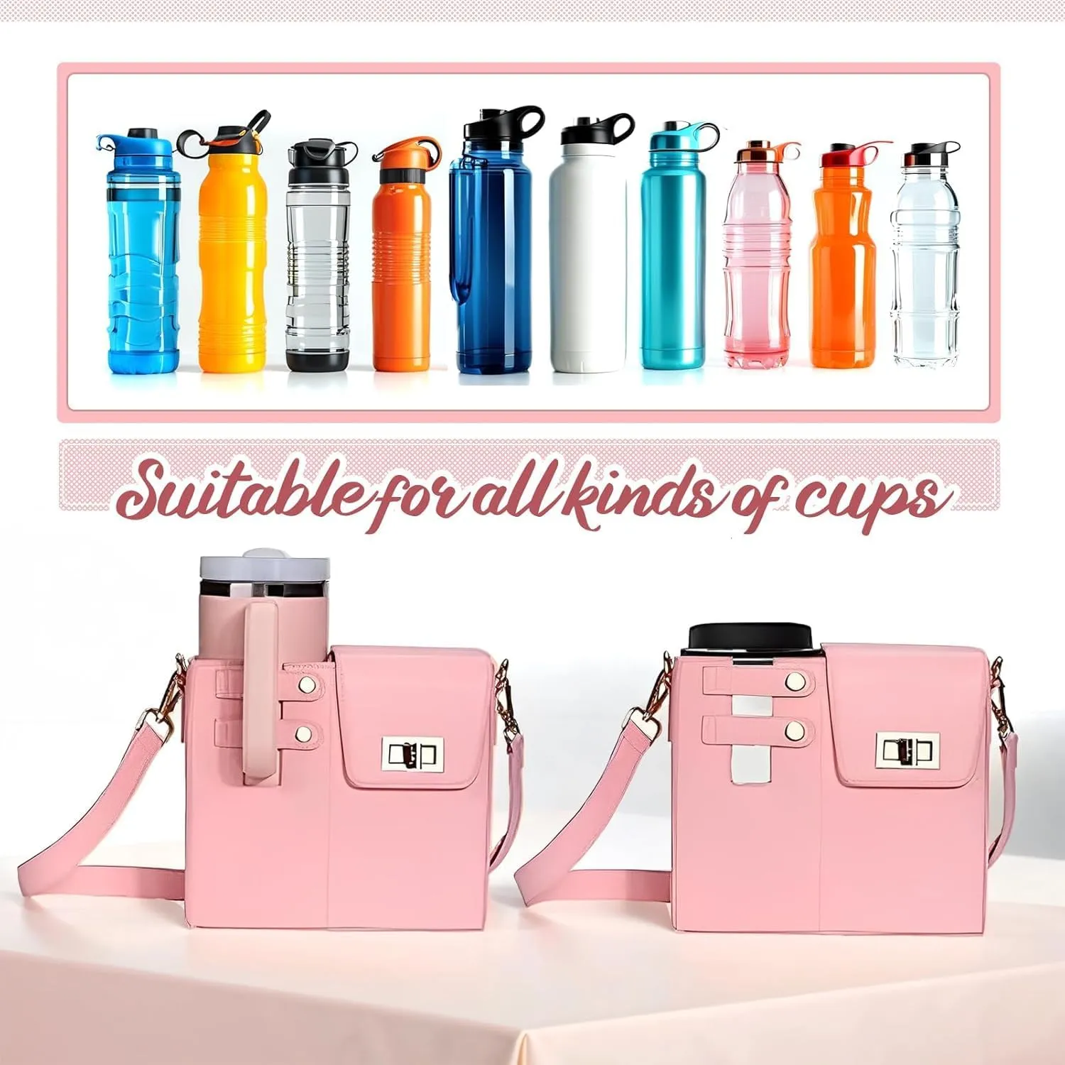 2025 New Stanley Cup Holder Crossbody Water Cup Storage Bag Purse Purses with Cups Holdes Stanley Cups Purses Holder 40 oz