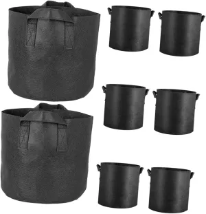 3 Gallon Water Garden Lily Planting Bags 8pcs Non-Woven Grow Bags Breathable Fabric Vegetable Planter for Garden Deck Patio Porch