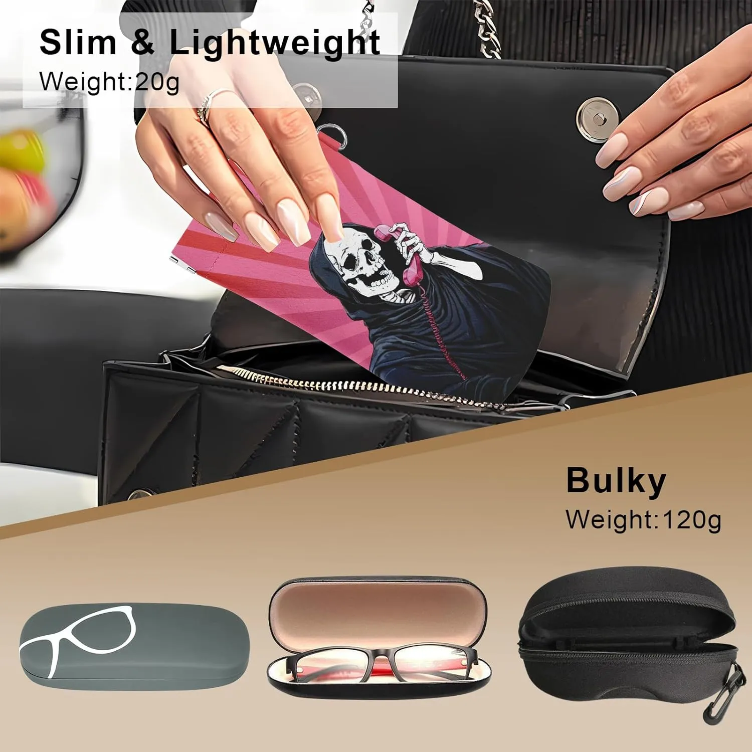 4PCS Eyeglass Sunglass Cases Pouch Soft PU Leather with Cleaning Cloth Cute Glasses Bag Coin Purse for Women Men Gifts
