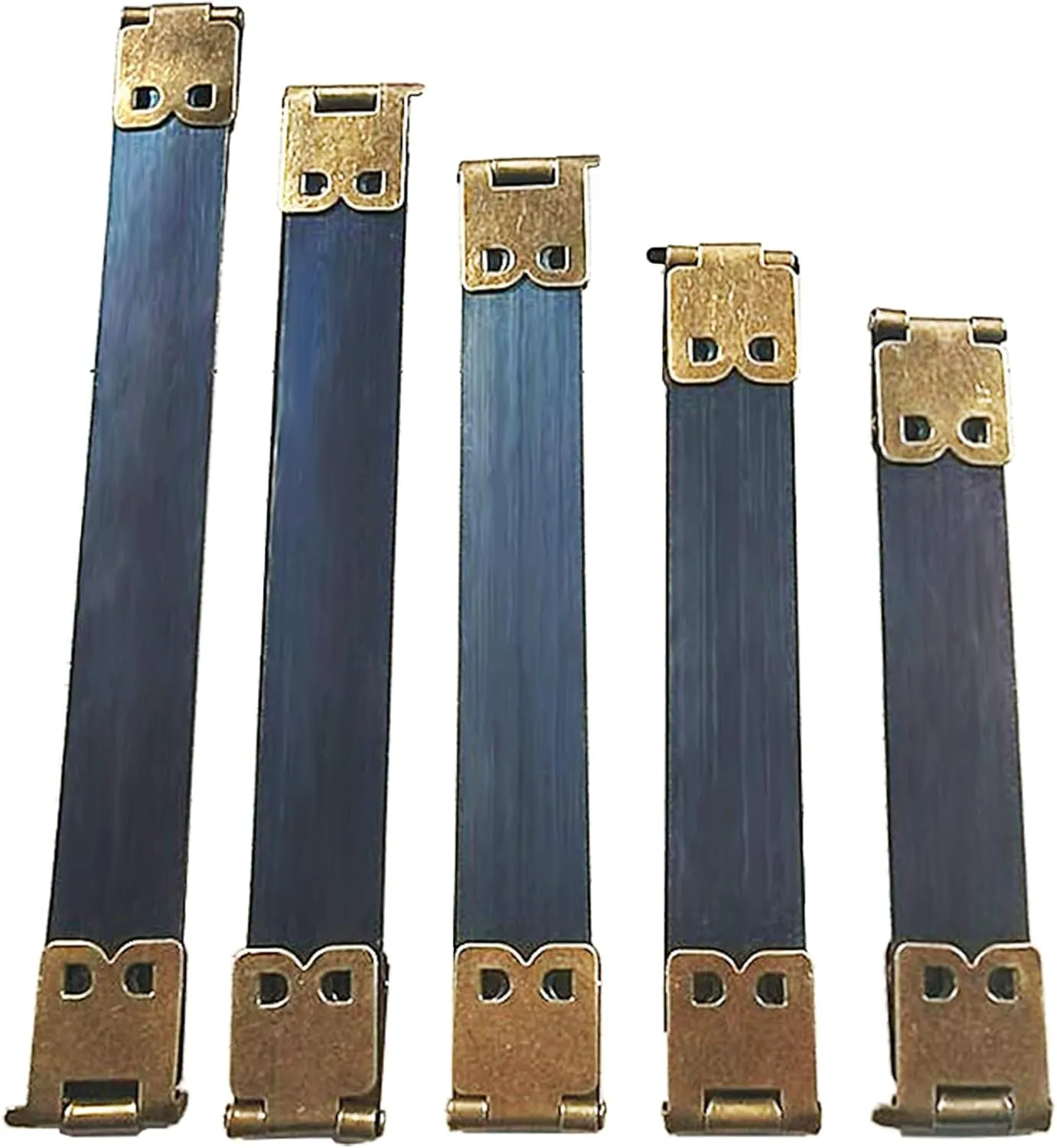 50Pcs Metal Internal Flex Frame Kiss Clasp for Handbag Hinges Spring Bag Accessories for DIY Craft Coin Purse Bag Wallet Sewing Making 3.15/3.54/3.94/4.33/4.73 Inch (Cyan Antique)