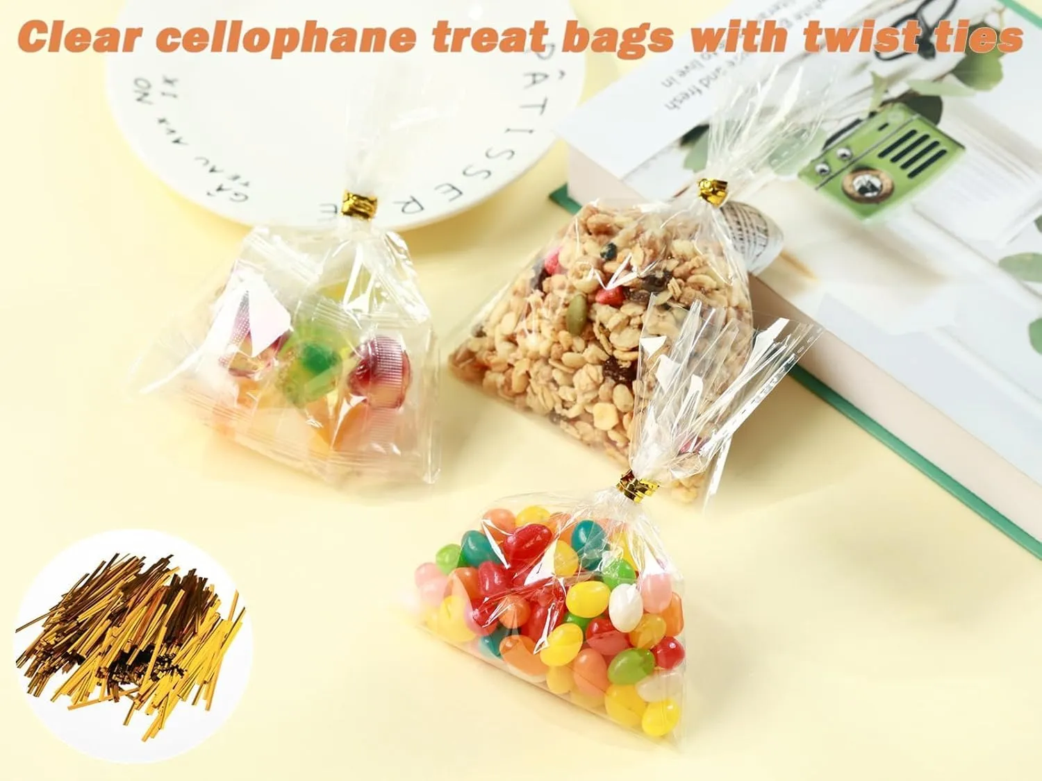 6” x 9” Resealable Cellophane Bags 2000 pcs Small Self Sealing Clear Bags for Packaging Products Self-adhesive Cello Bag for Jewelry, Cards, Photos, Envelopes, Gifts, Bakery, Candies and Products
