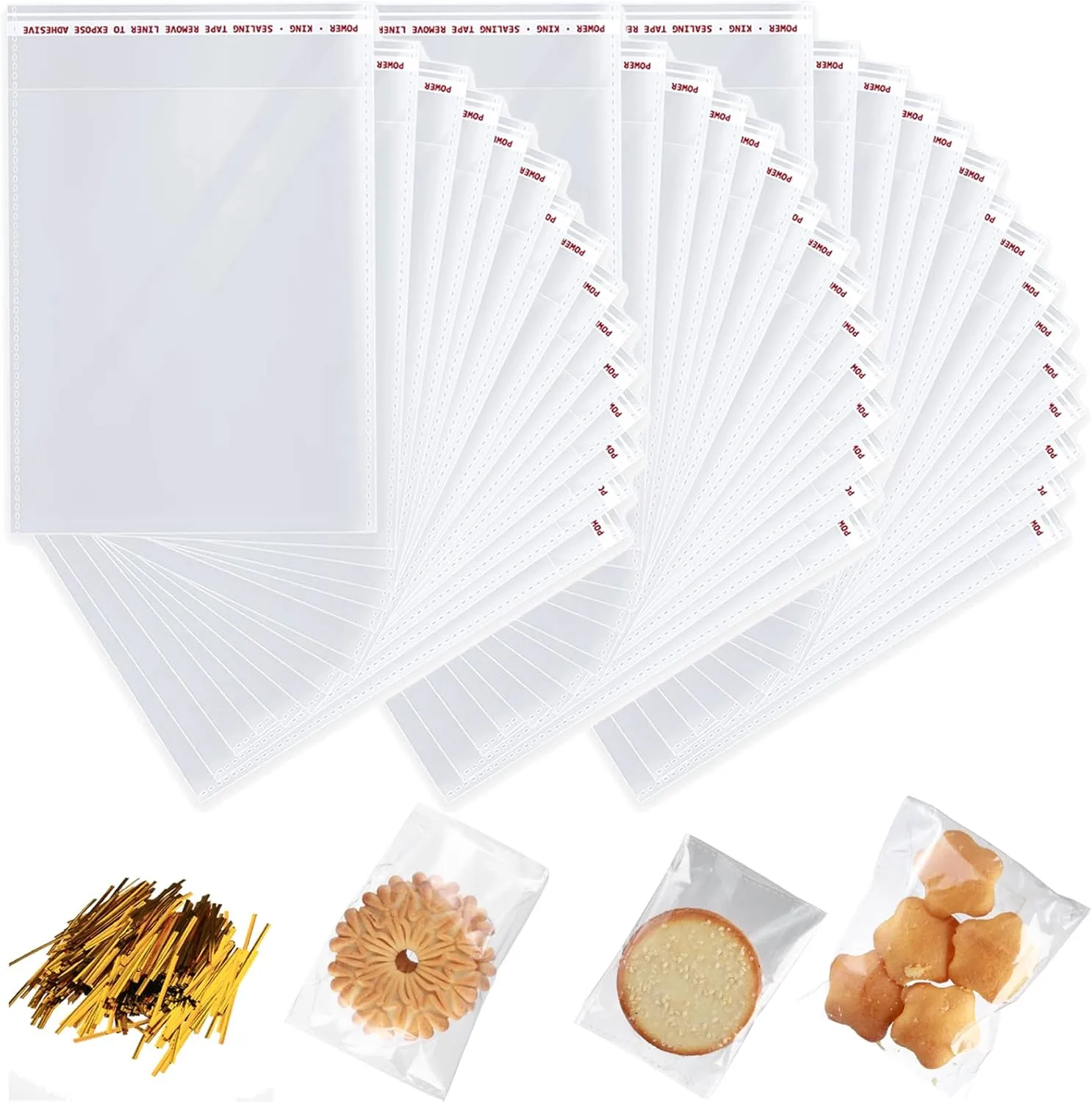 6” x 9” Resealable Cellophane Bags 2000 pcs Small Self Sealing Clear Bags for Packaging Products Self-adhesive Cello Bag for Jewelry, Cards, Photos, Envelopes, Gifts, Bakery, Candies and Products