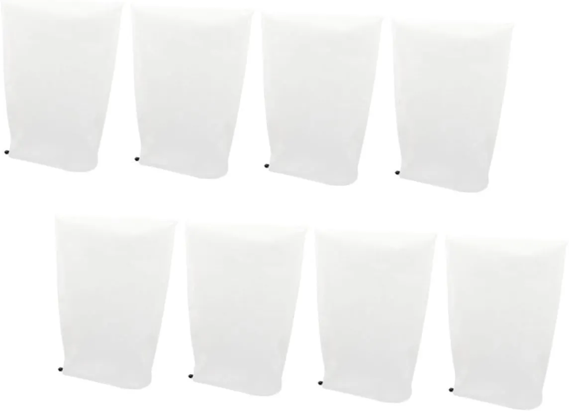 8Pcs Cold Weather Plant Covers Frost Protective Bag for Outdoor Plants Drawstring for Shrubs Trees and Flowers Freeze Protection
