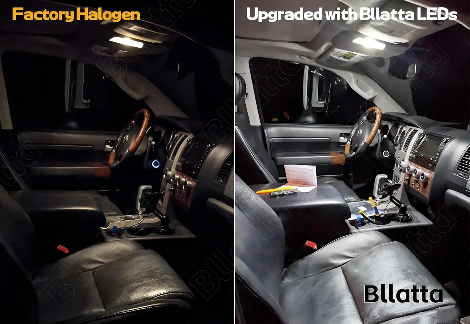 8pcs Super bright White 6000K LED Interior Light Kit for Toyota RAV4 2016 2017 2018 2019 2020 2021 2022 Interior LED Lighting Kit   License Plate Light, Installation Tool