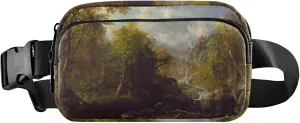 Albert Bierstadt Landscape Emerald Fanny Pack for Women Belt Bag Hip Pack Waterproof Colorful Crossbody Waist Purse