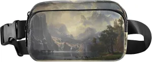Albert Bierstadt Sierra Nevada Mountains Waterproof Women Fanny Packs Hip Bag Belt Purse Festival Waist Pack for Women