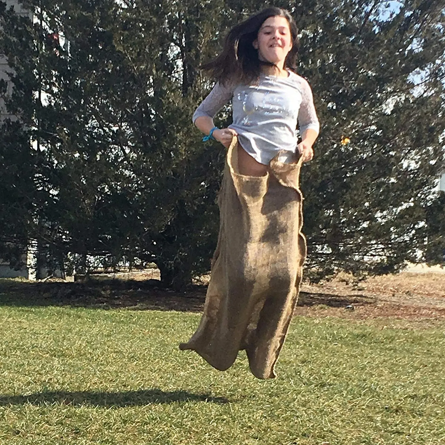All Natural Reusable Jute Burlap Sacks 24" x 40" | Potato Sack Race Bags for Kids & Adults | Perfect Birthday Party Game | Eco-Friendly Biogradeable Food Storage | Shrub & Plant Frost Protection