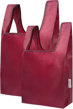 allydrew JoliBag Nylon Reusable Grocery Bag, 2 Pack