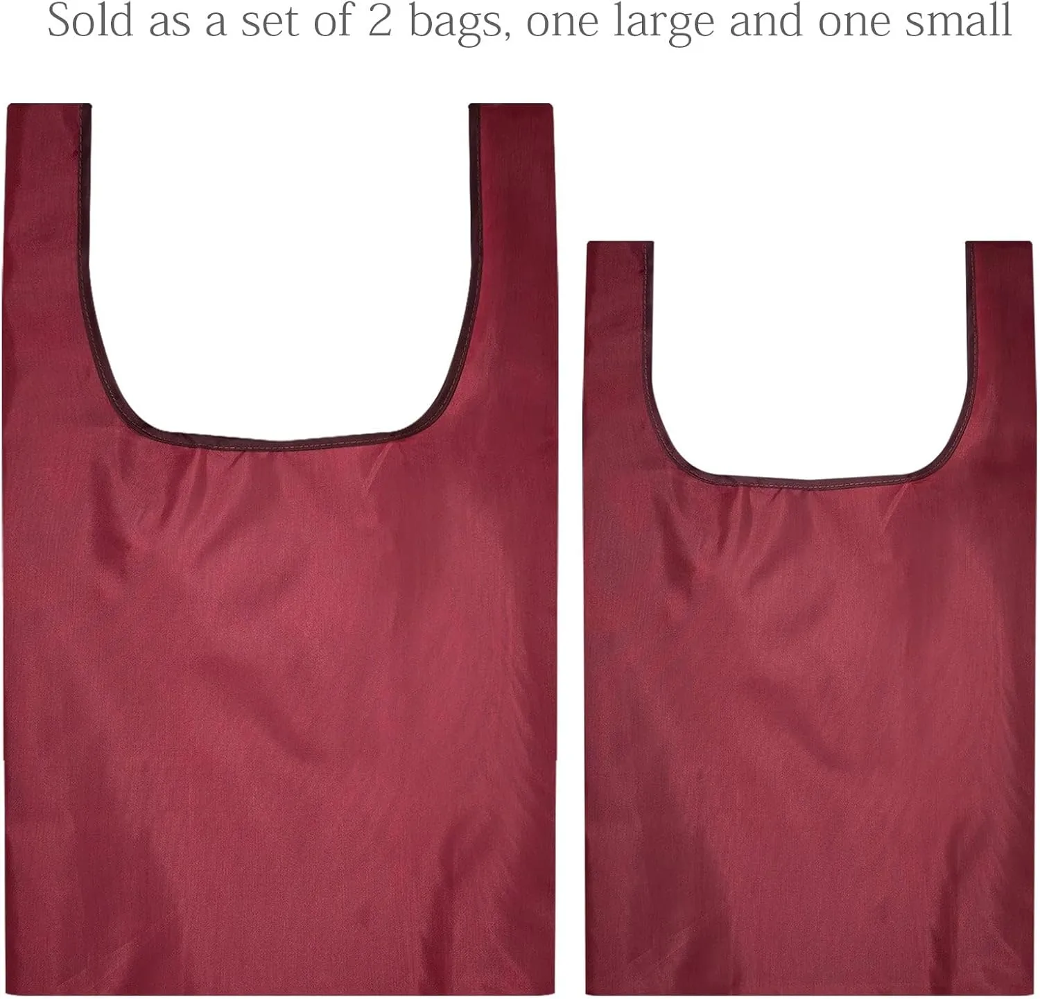 allydrew JoliBag Nylon Reusable Grocery Bag, 2 Pack