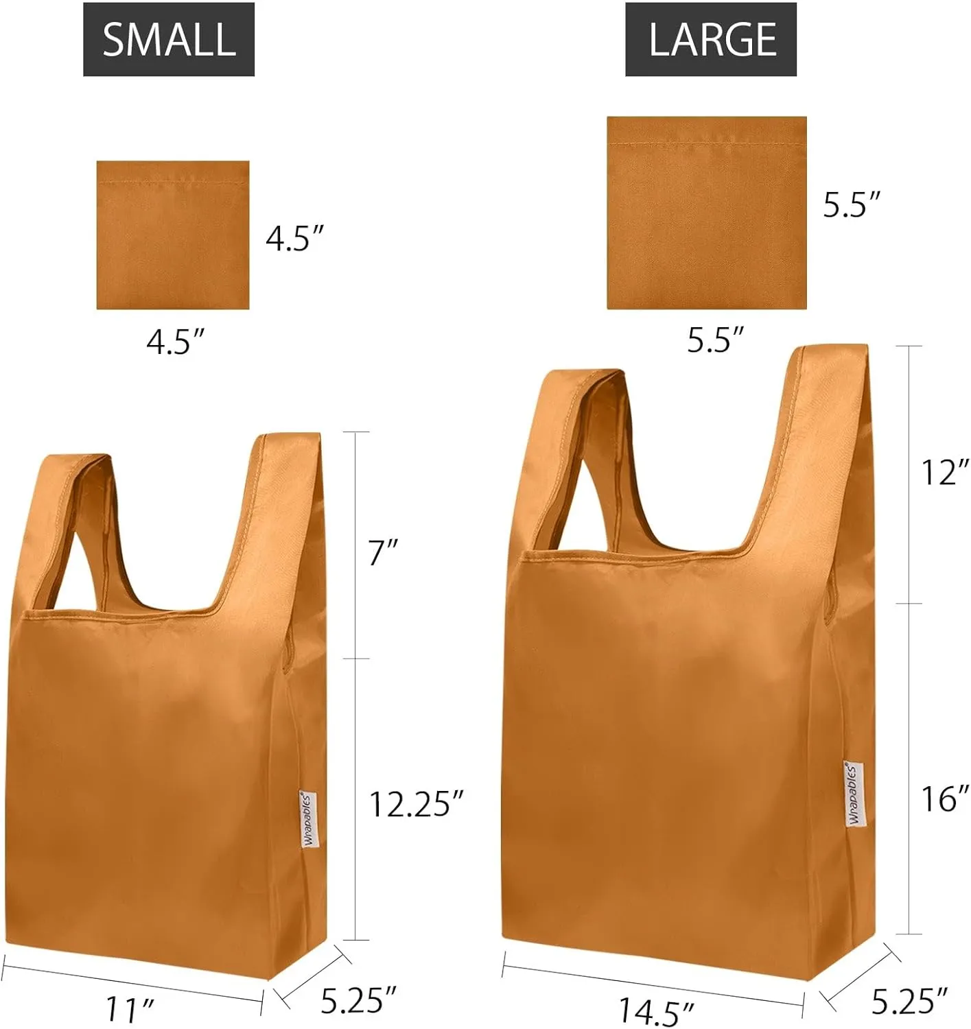 allydrew JoliBag Nylon Reusable Grocery Bag, 2 Pack