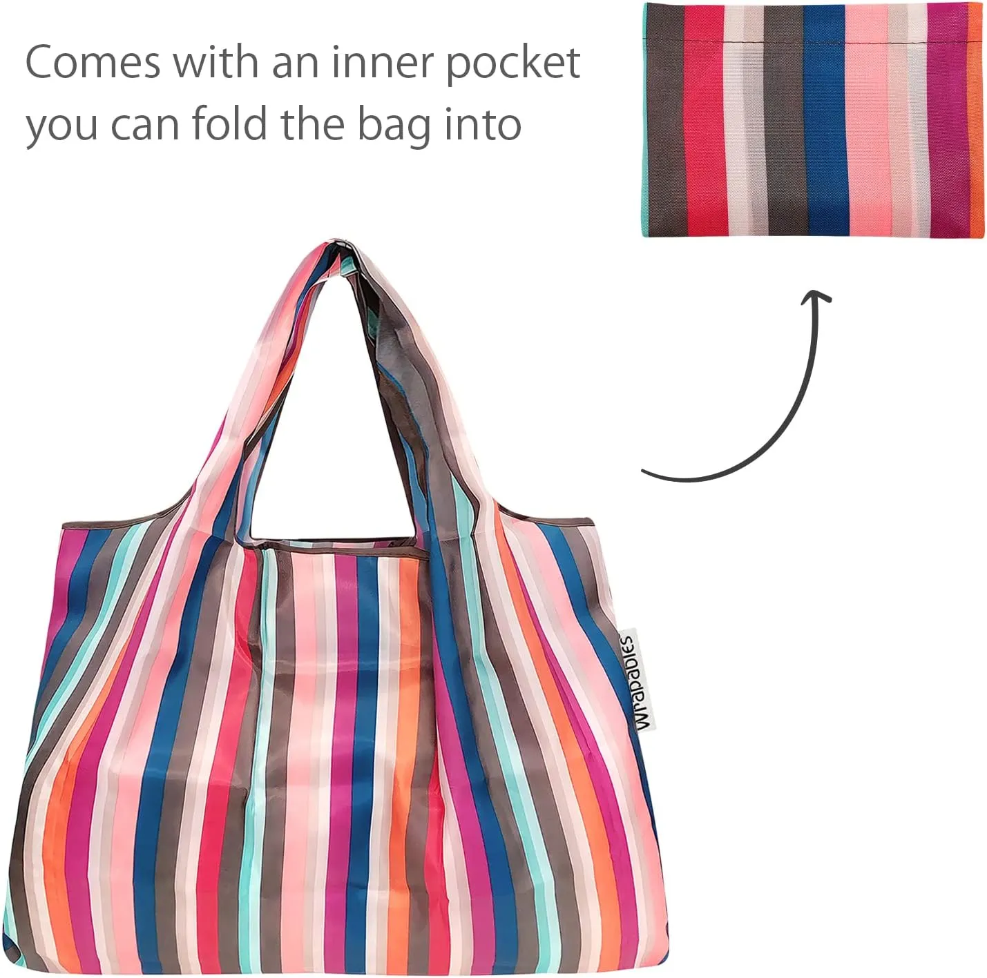 allydrew Large Foldable Tote Nylon Reusable Grocery Bag