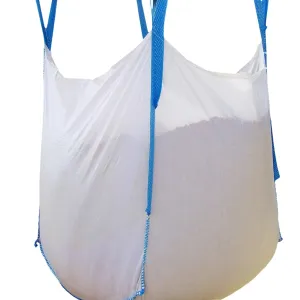 & Secbolt FIBC Bulk Bag, U Panel One 1 Ton Bag, Sand Bag, 35"L x 35"W x 35"H, 180 Gallons, 2200lbs SWL, Open Top Flat Bottom, Woven Polypropylene Bags, Pack of (1)