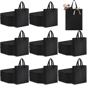Amylove 80 Pcs Non Woven Tote Bags Bulk Large Reusable Gift Bag Reusable Grocery Bags
