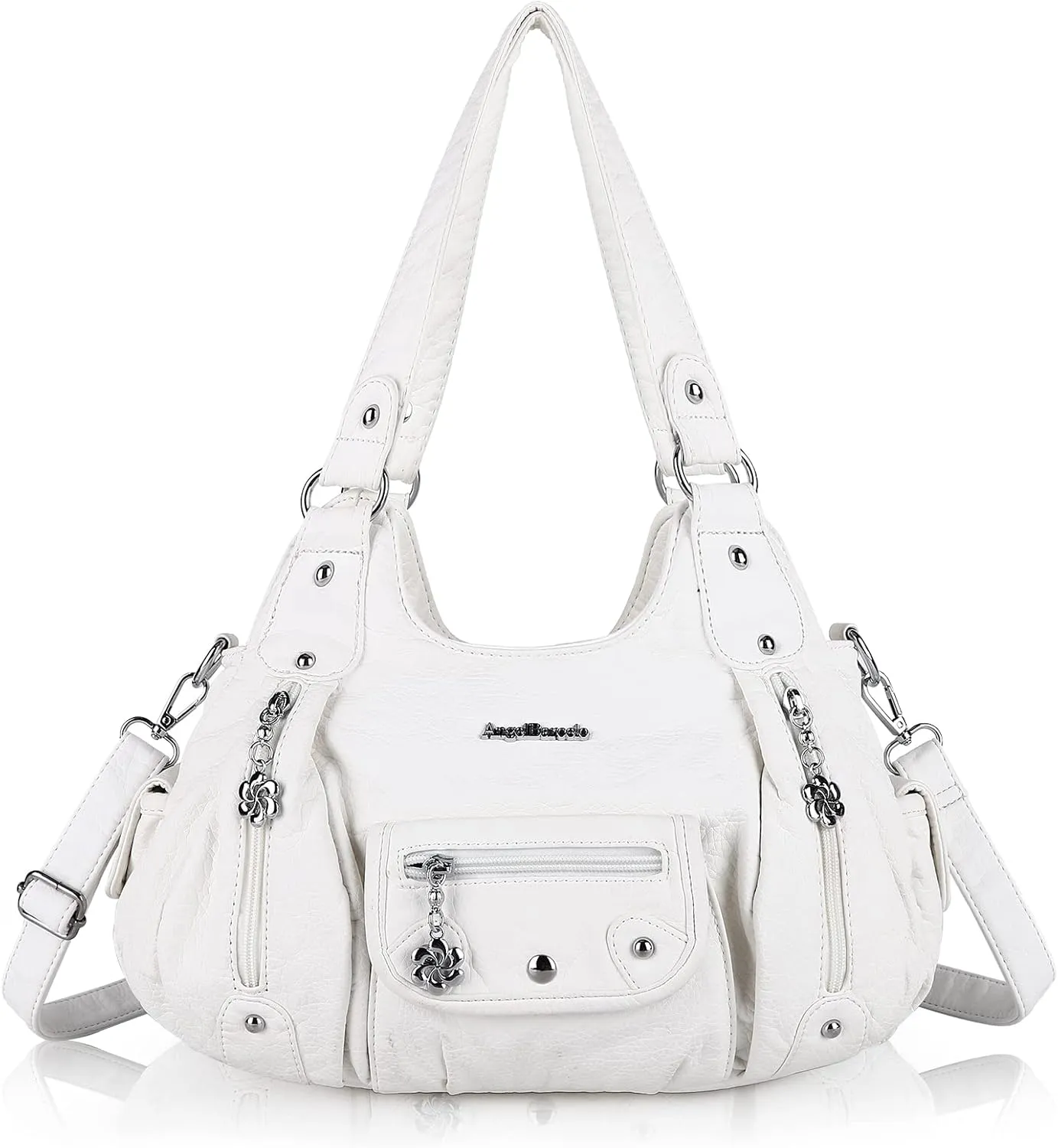 Angel Barcelo Womens Purses and Handbags PU Leather Shoulder Bag Fashion Hobo Bags for Girls