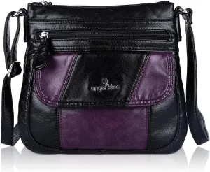 Angel Kiss Crossbody Bags for Women PU Leather Shoulder Handbag Ladies Purses and Handbag with adjustable Strap