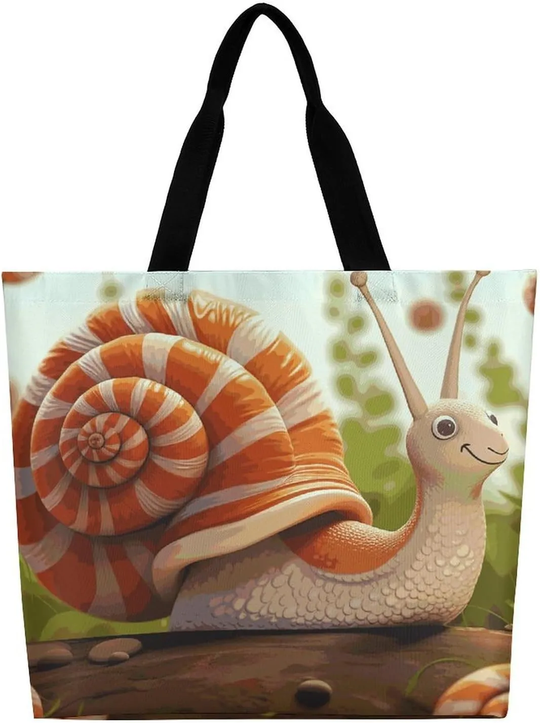 Angel with Blue Wings Tote Bags, Reusable Grocery Bags, Large Shopping Bag, Shoulder Bag for Women