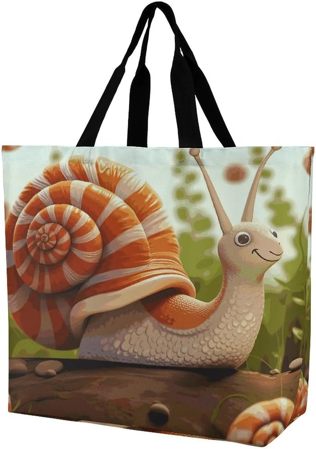 Angel with Blue Wings Tote Bags, Reusable Grocery Bags, Large Shopping Bag, Shoulder Bag for Women