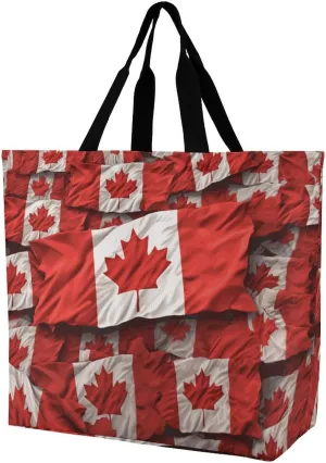 Angel with Blue Wings Tote Bags, Reusable Grocery Bags, Large Shopping Bag, Shoulder Bag for Women