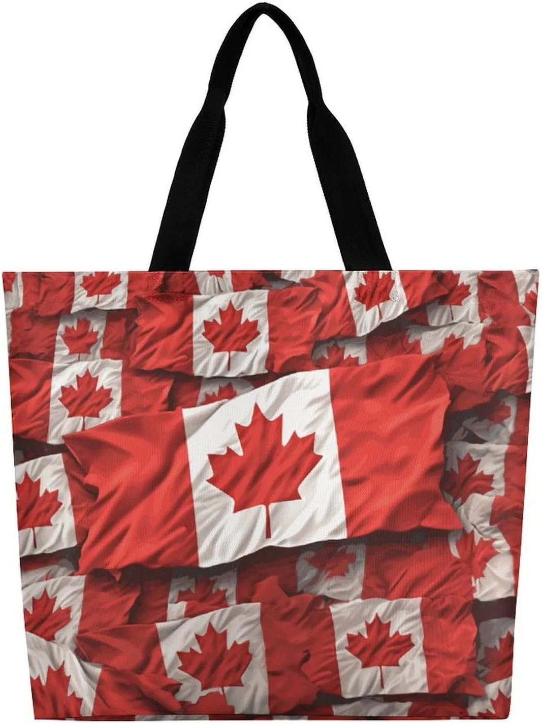 Angel with Blue Wings Tote Bags, Reusable Grocery Bags, Large Shopping Bag, Shoulder Bag for Women