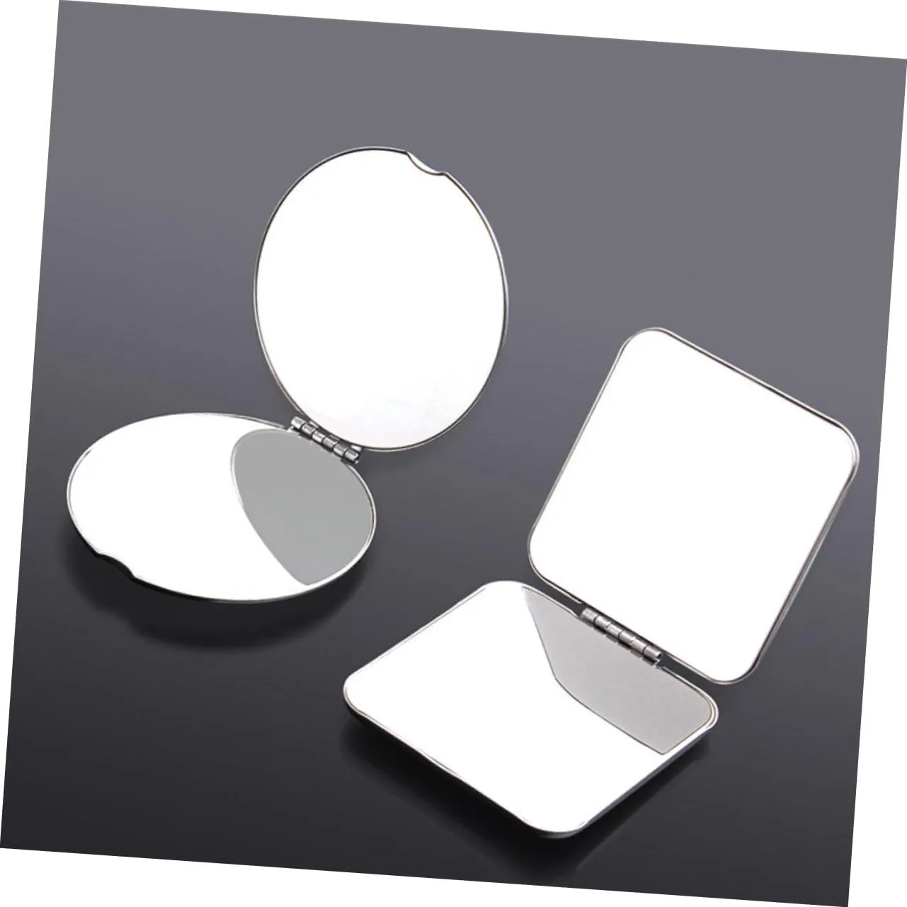 Angoily 1pc Vanity Mirror Mirrors Purses Travel Tote Round Mini Double-Sided Mirror Handbag Woman Small