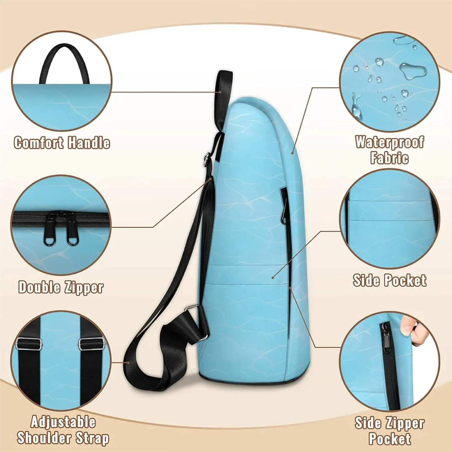 Anti-Theft Backpack for Women Blue Sea Water Lightweight Mini Backpack Purse Small Travel Backpack with Secure Zipper Fashion Backpack Purses for Women Daily Use & Gifts