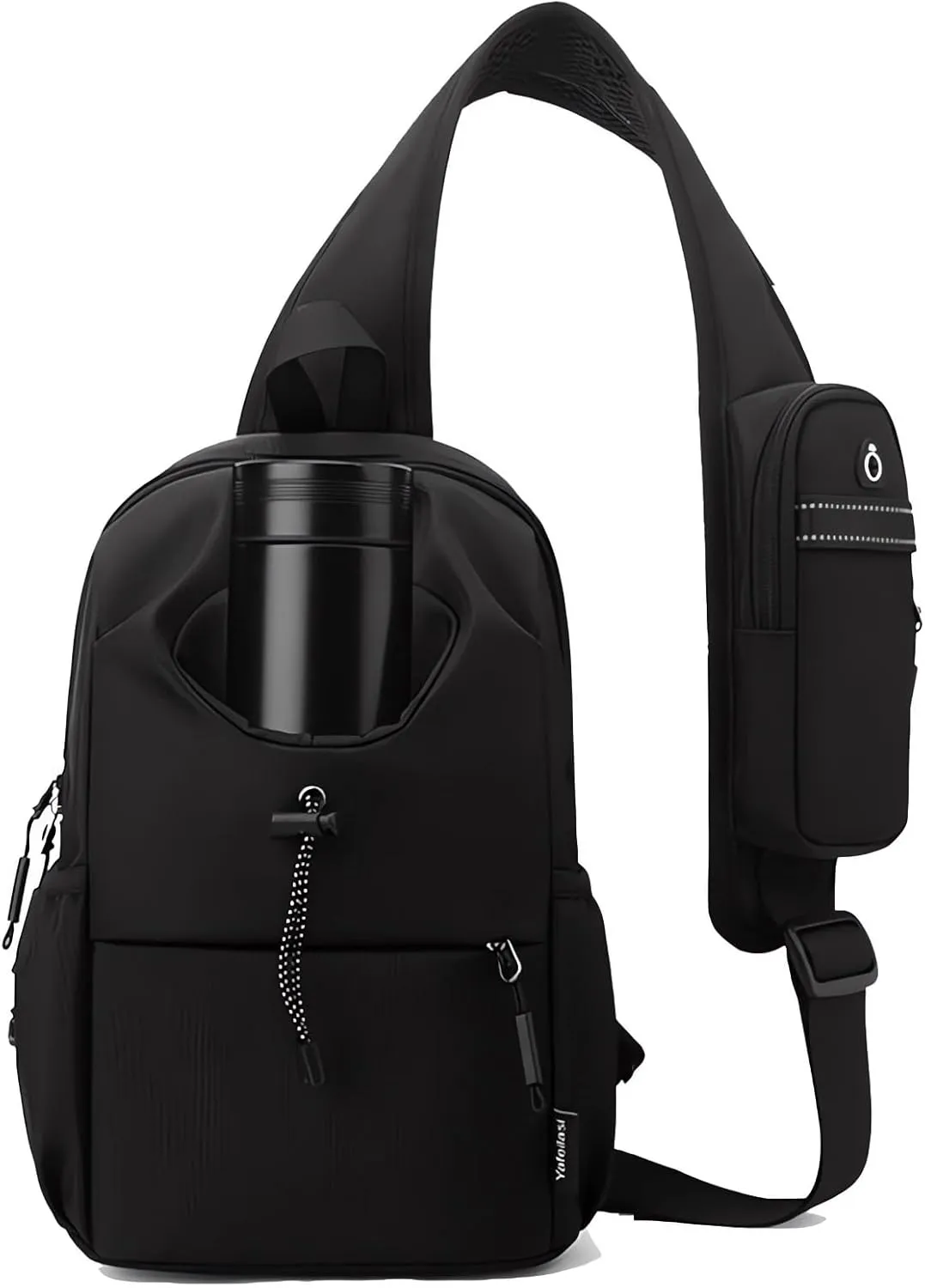 anti theft crossbody bags for women travel purse small hiking backpack for men sling chest bag with water bottle holder