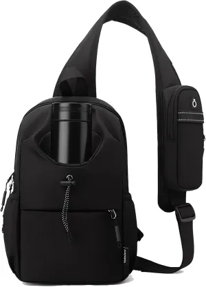 anti theft crossbody bags for women travel purse small hiking backpack for men sling chest bag with water bottle holder