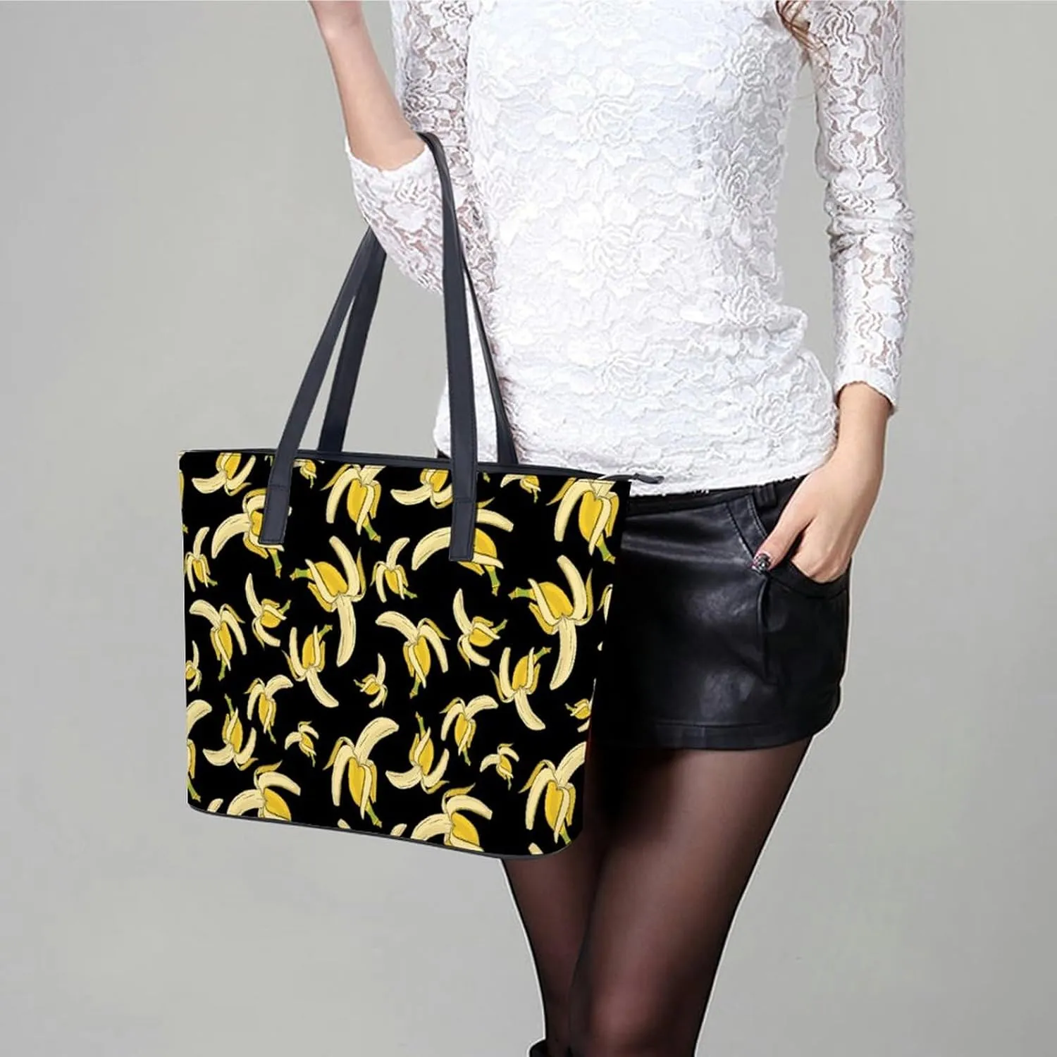 Aztec Geometric Ethnic Patterns Leather Handbag Smooth Wrinkle Resistant Lightweight And Convenient
