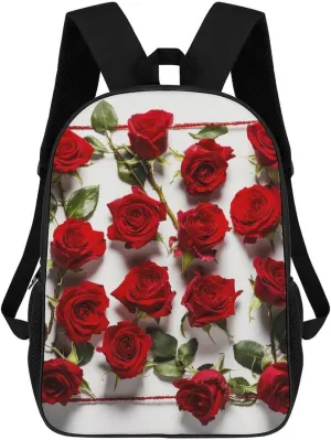 Backpack Travel Laptop Backpack for Men Women Surrounded by Roses Casual Daypack Adjustable Lightweight Computer Bag