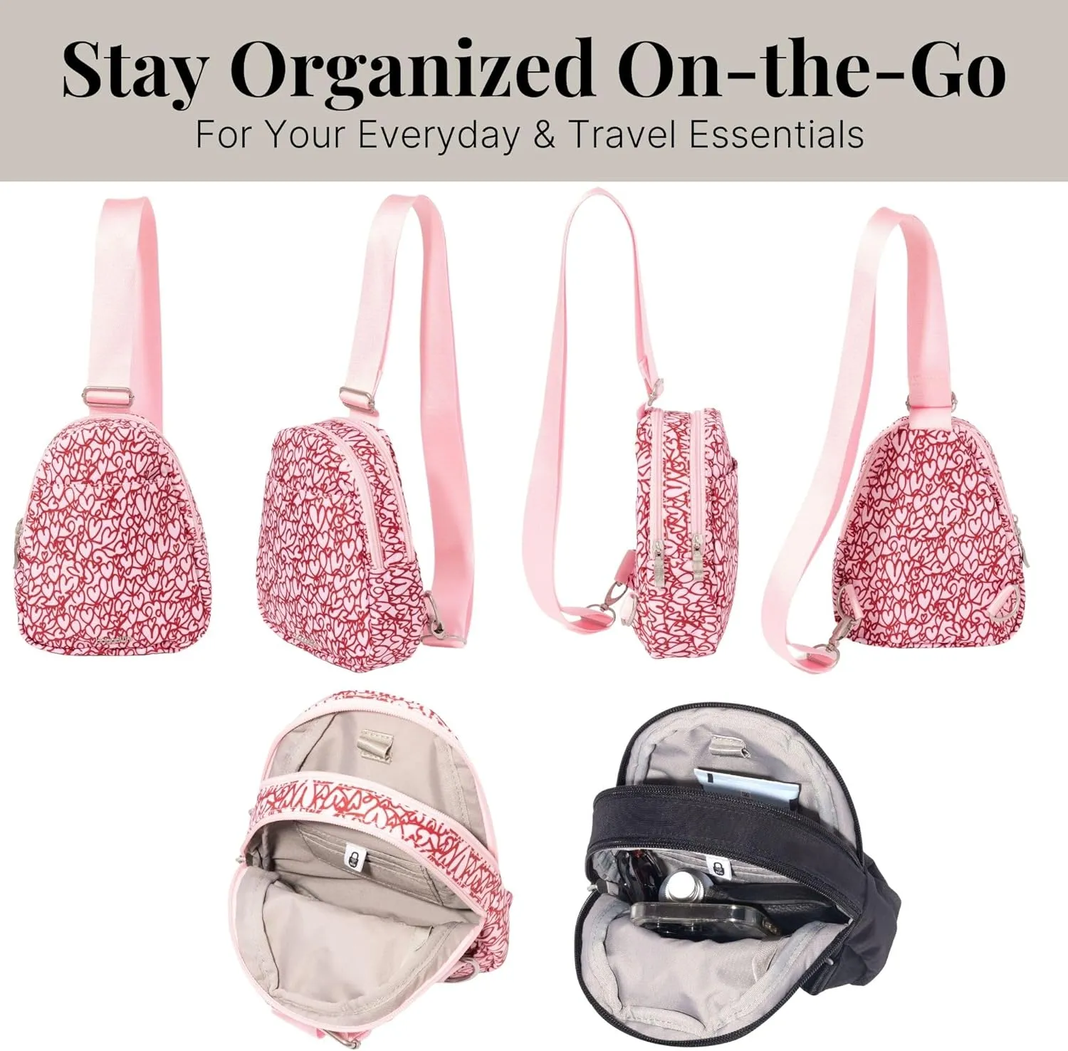 Baggallini Double Zip Mini Sling
