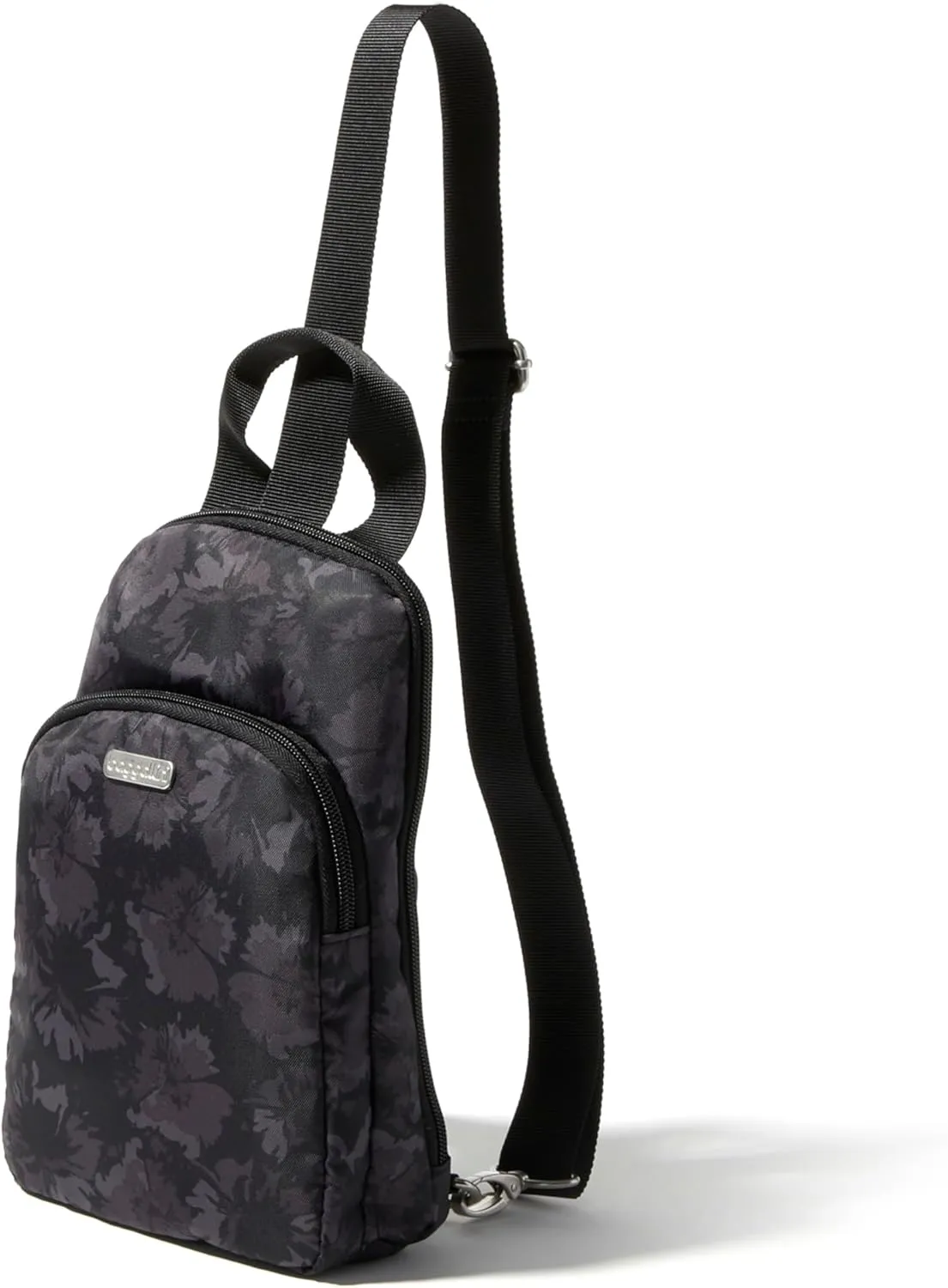Baggallini Essential Small 12x7 Inch Sling Crossbody Bag with Convertible Adjustable Shoulder Strap