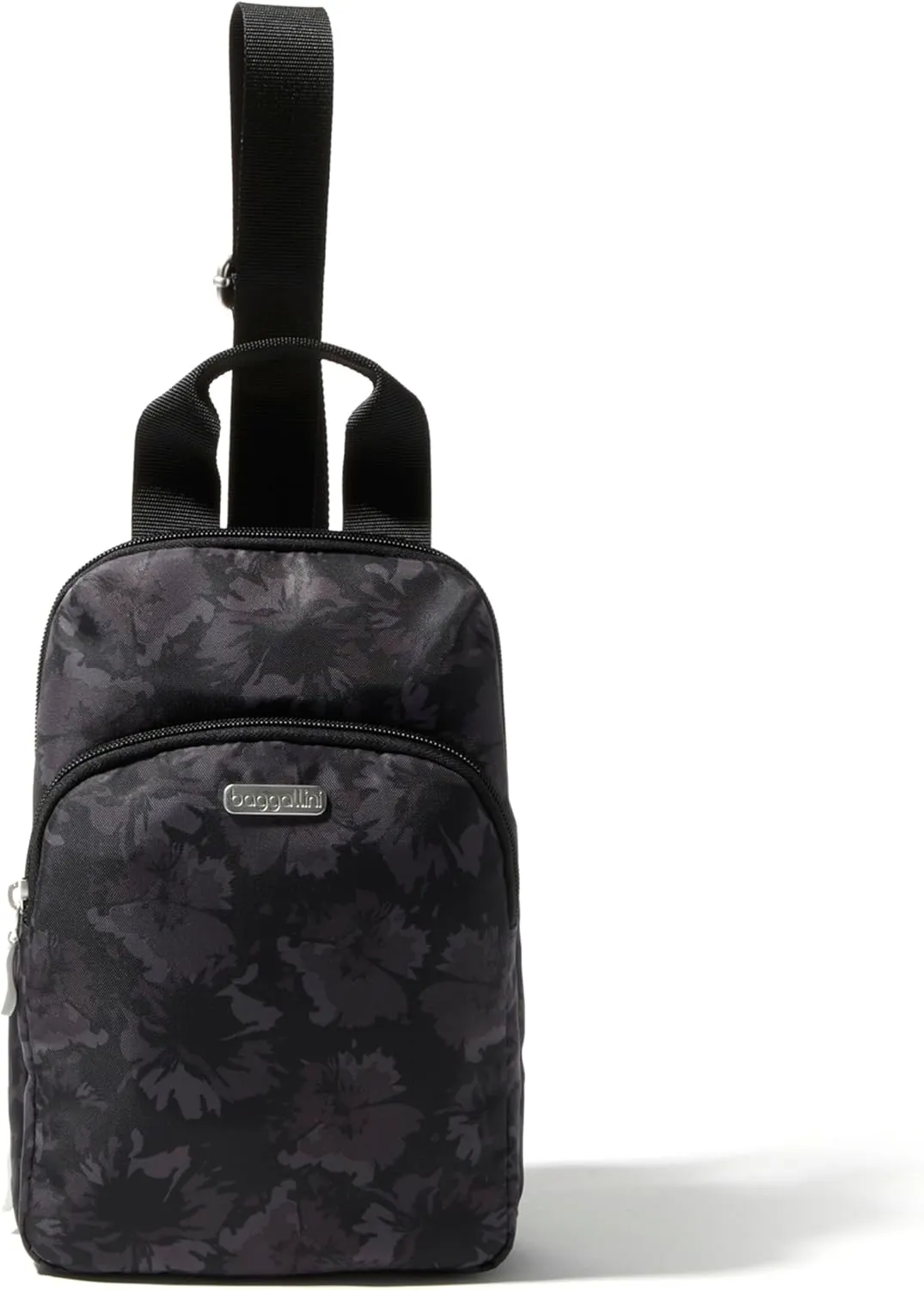 Baggallini Essential Small 12x7 Inch Sling Crossbody Bag with Convertible Adjustable Shoulder Strap