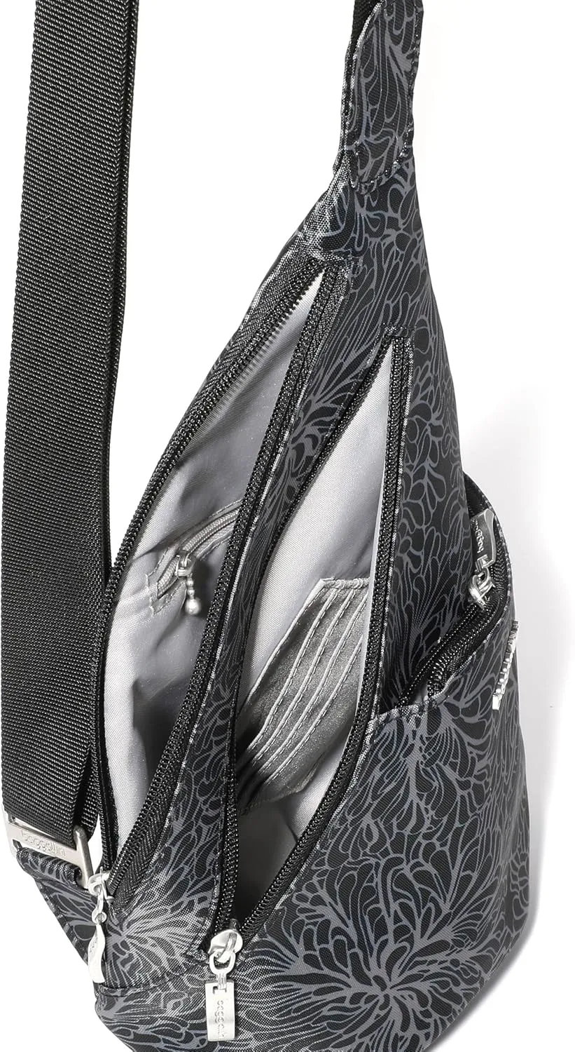 Baggallini Mini Sling - 12x7 Sling Crossbody Bag Backpack with Adjustable Shoulder Strap