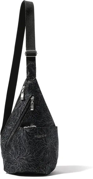 Baggallini Mini Sling - 12x7 Sling Crossbody Bag Backpack with Adjustable Shoulder Strap