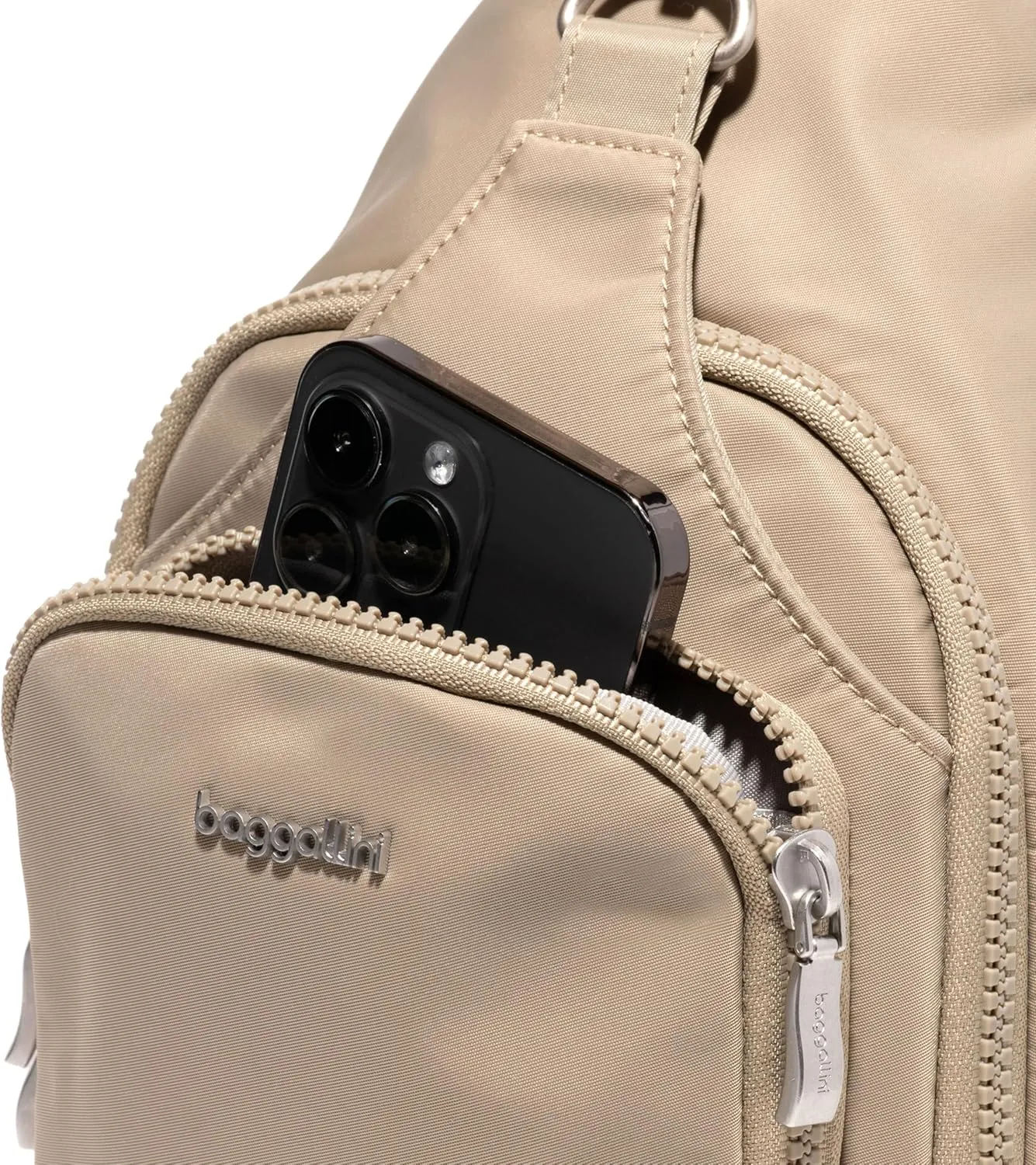 Baggallini Women's Central Park Sling 12"x7" Crossbody Bag W/Convertible Adjustable Shoulder Strap