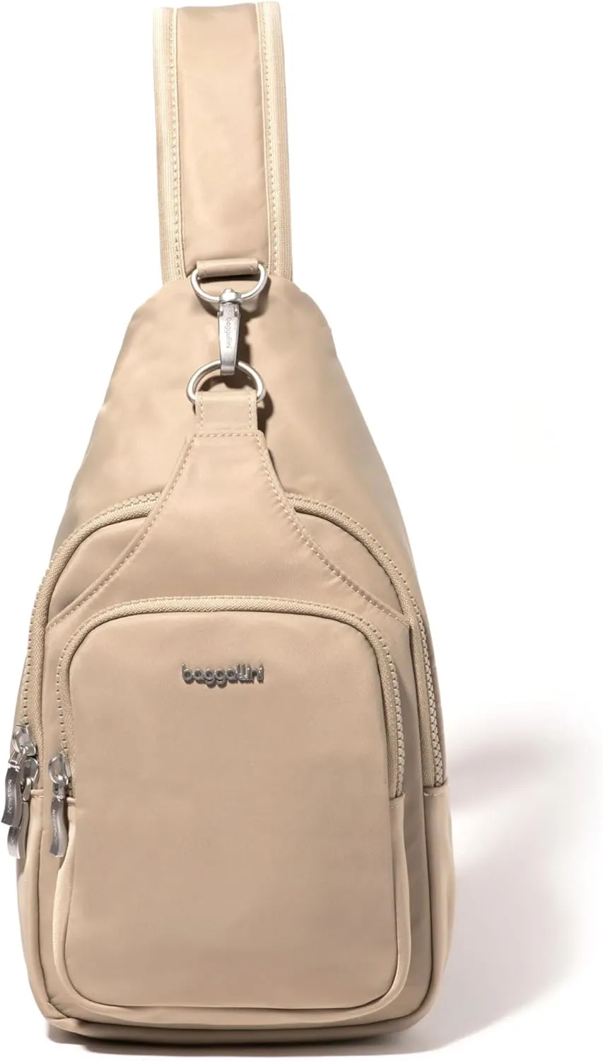 Baggallini Women's Central Park Sling 12"x7" Crossbody Bag W/Convertible Adjustable Shoulder Strap