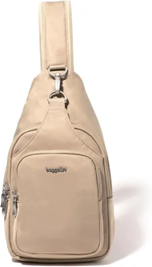 Baggallini Women's Central Park Sling 12"x7" Crossbody Bag W/Convertible Adjustable Shoulder Strap