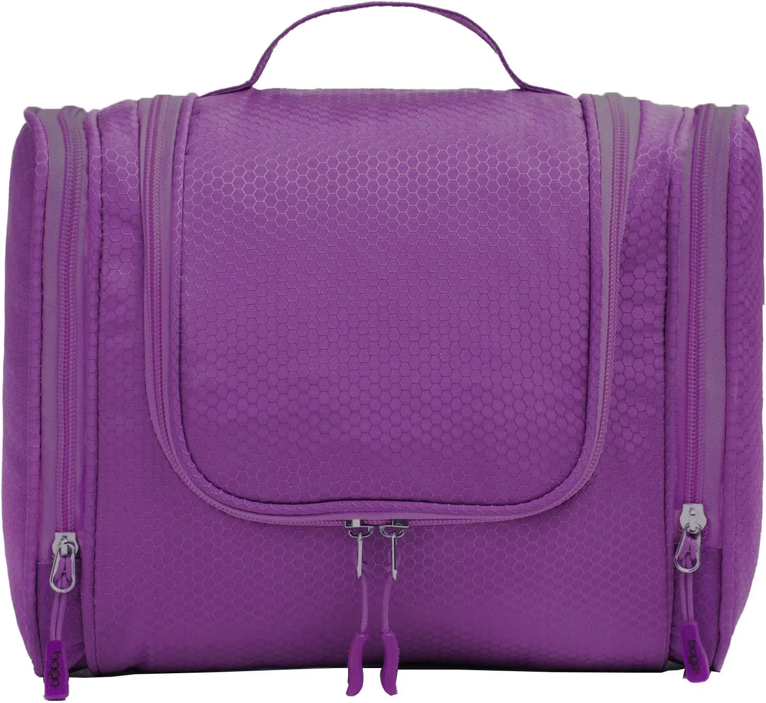 bago Travel Toiletry Bag for Women and Men - Large Waterproof Hanging Toiletry Bag for Bathroom and Travel Bag for Toiletries Organizer (Purple)
