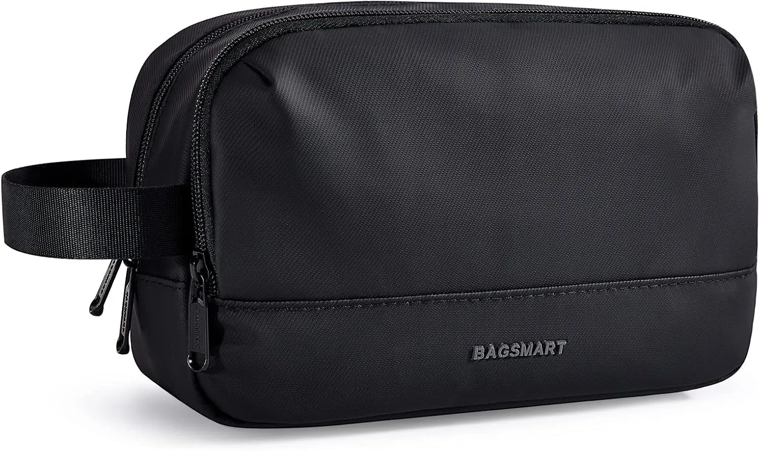 BAGSMART Large Toiletry Bag for Men, Valentines' Day Gifts Travel Organizer Hanging Dopp Kit Water Resistant Shaving Bag for Bathroom Shower, Toiletries Accessories,Travel Essentials, Black-Large