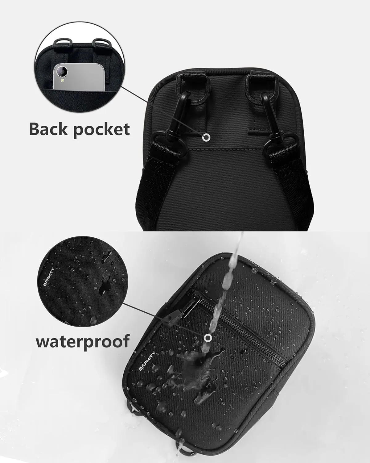 BAPHITY Crossbody Bag Sling Purses for Women Trendy, Convertible Multi Position Fanny Back Pack Sling Bag for Women Cross Body