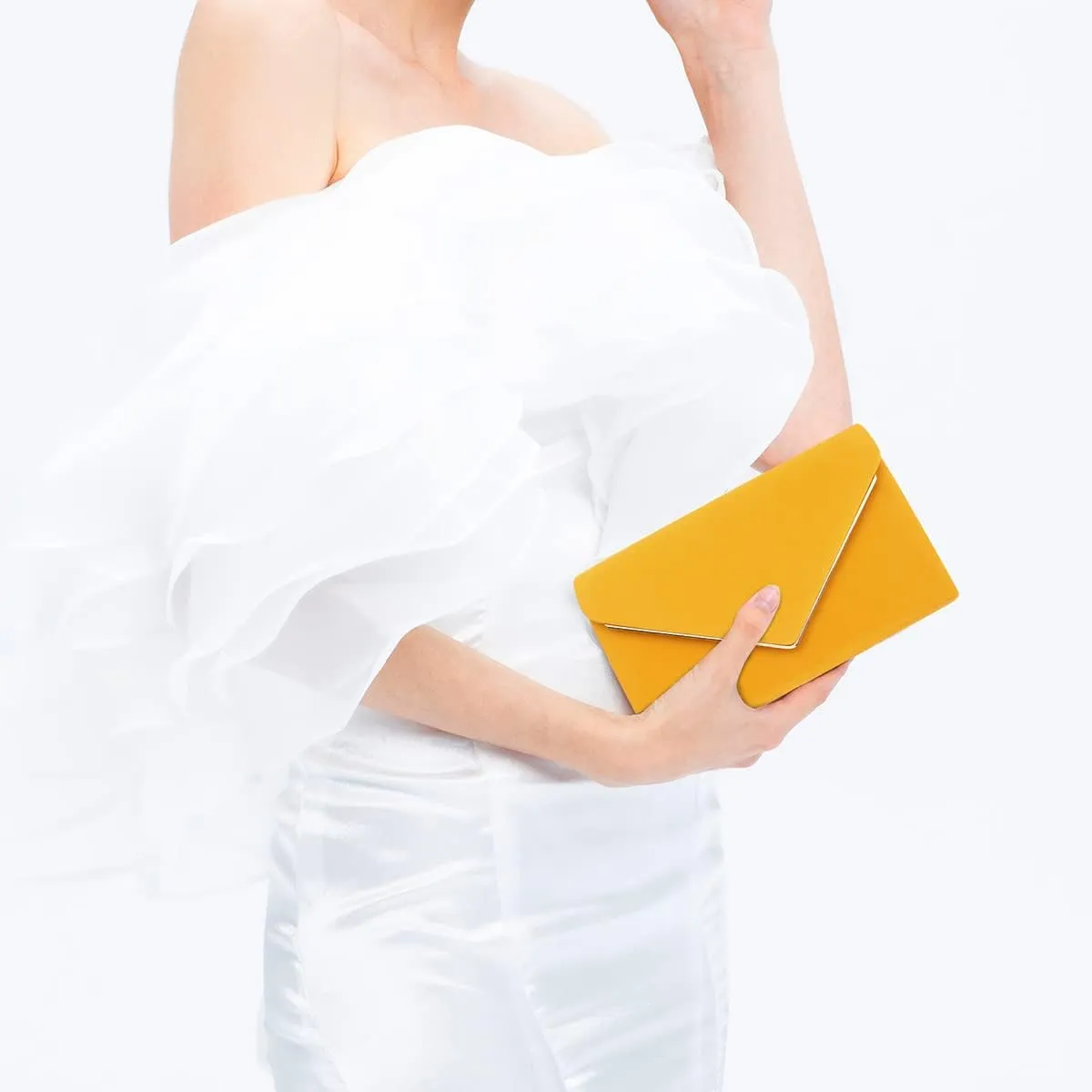 BBjinronjy Clutch Purse for Women Evening Bags Handbags for Wedding Party Cocktail Prom Faux Suede Crossbody Shoulder Bag
