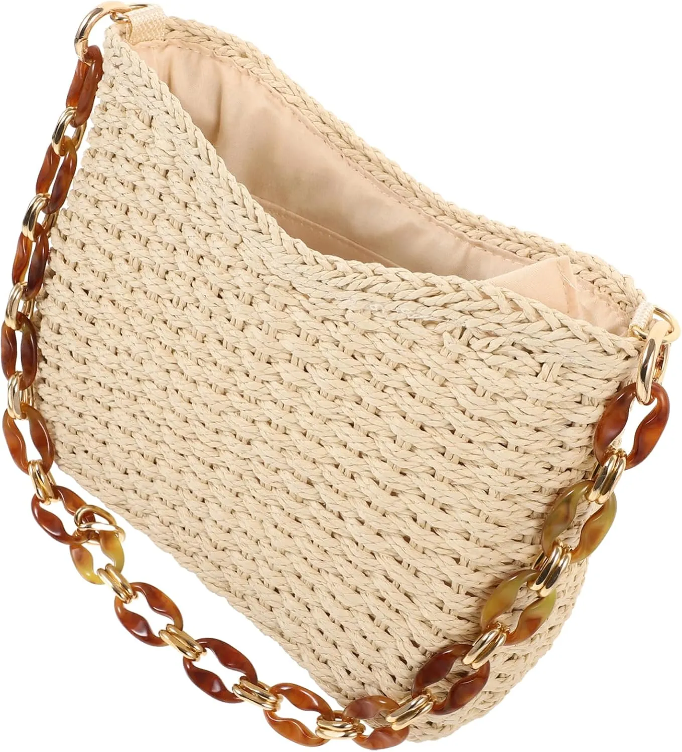 Beach Tote Bag for Women Handmade Woven Tote Sturdy Fade Crack Resistant Great Present for Birthday New Year
