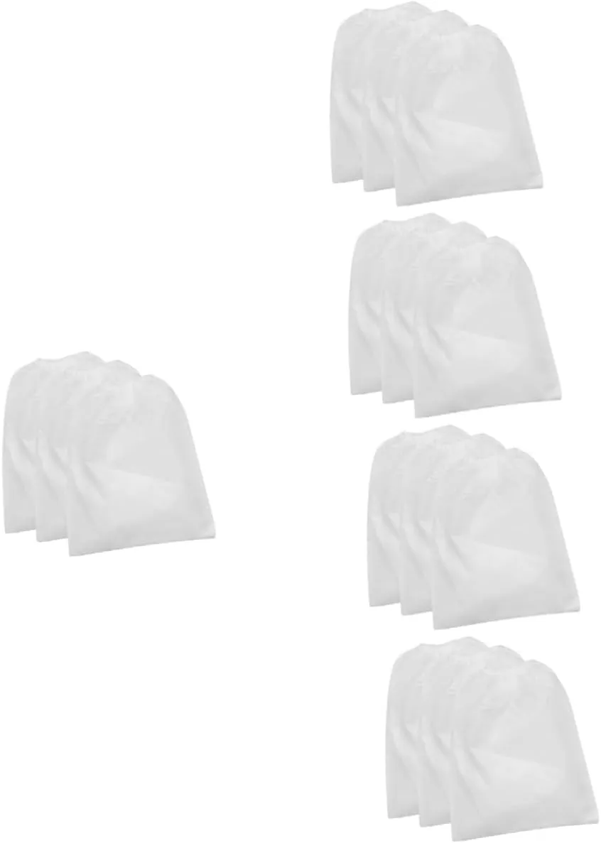 BESTYASH 5sets 3pcs Nail Dust Collector Bags Non Woven Manicure Dust Pouch for Nail Vacuum Cleaners Easy to Clean Simple Installation and 3pcs*5