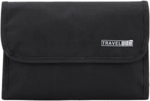 Big Hippo Toiletry Bag, Hanging Toiletry Travel Organizer Travel Bag for Men & Women, Water-resistant Makeup Cosmetic Bag (Black)