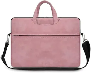 Briefcase for Women, Large Rolling Laptop Bag, Water Resistance Teacher Work Computer Case Travel Carry on Bags on Wheel for School, Pink